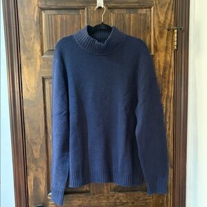 Amazon Essentials Men's Navy Blue Turtleneck Sweater